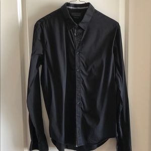 Slim fit button down shirt- Zara- Large